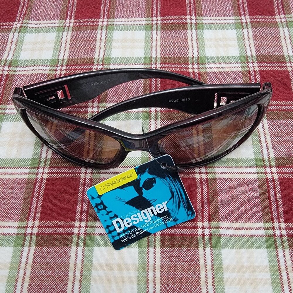 Style Science by FGX, Inc. Sunglasses Burgundy Frames with Silver Decor on Arms